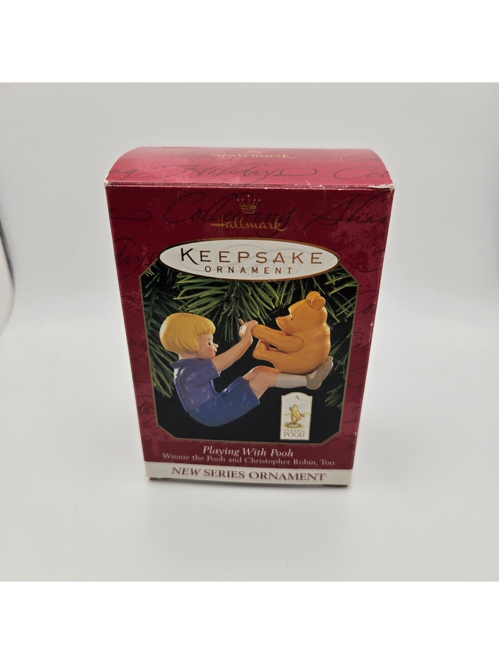 1999 Hallmark Playing With Pooh Christopher Robin Ornament 1st in Series QXD4197